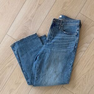 Madewell High-Rise Wide Leg Jeans in Medium Blue Wash